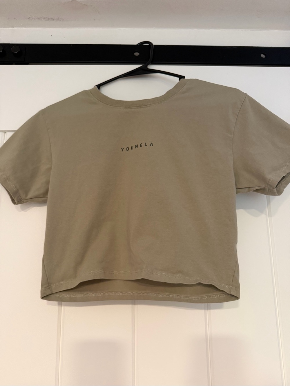 YoungLA Cropped Tee - Tan
